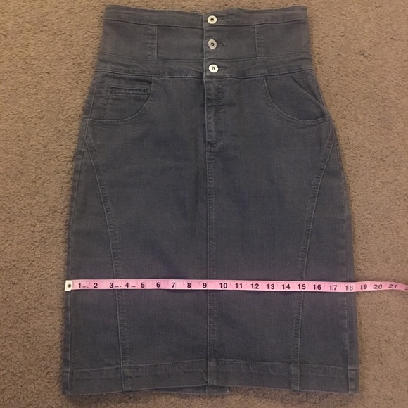 High waisted denim skirt - Picture 7 of 7